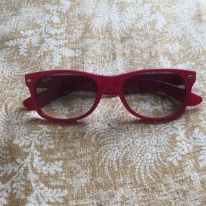 New Pink Ray-ban new wayfarer sunglasses